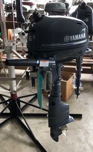 New Yamaha outboard for sale four-stroke 6 horsepower outboard great motor for a sailboat.