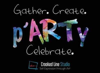 Paint and Art Parties at Crooked Line Studio