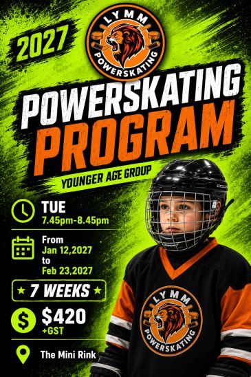 2027 Powerskating program for younger age group at The Mini Rink.