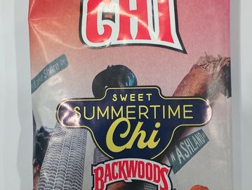 Packaging featuring Sweet Summertime Chi and Rackwoods.