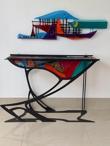 dramatic console table