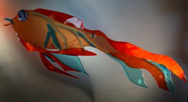 Title: Sara the Fiery Princess of the SeaDimensions: 11″ H, 38″ W, 1″ D