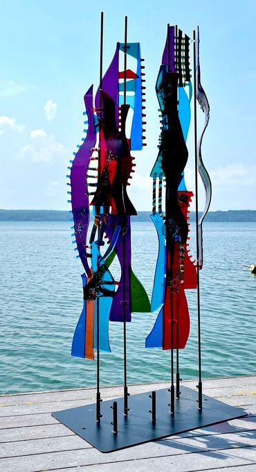 Title: Marsh Grasses
Dimensions: 73″ H, 36″ W, 20″ D Title: