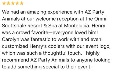 AZ Party Animals Beer burro corporate event ASI Power Summit Omni Scottsdale Resort