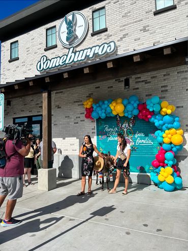 AZ Party Animals beer burro Henry at Someburros Peoria AZ Grand Opening on news good morning AZ 3TV