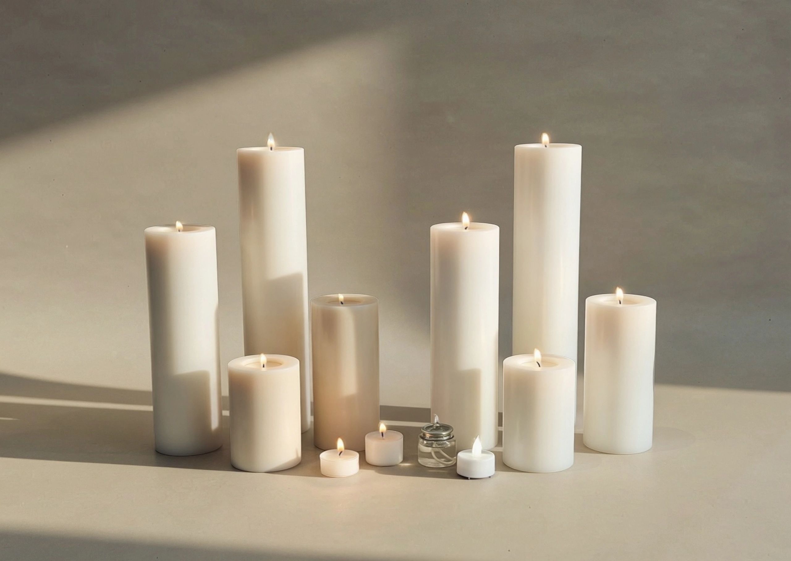 Perfect Pillars reusable pillars that look like pillar candles and hold a tea light