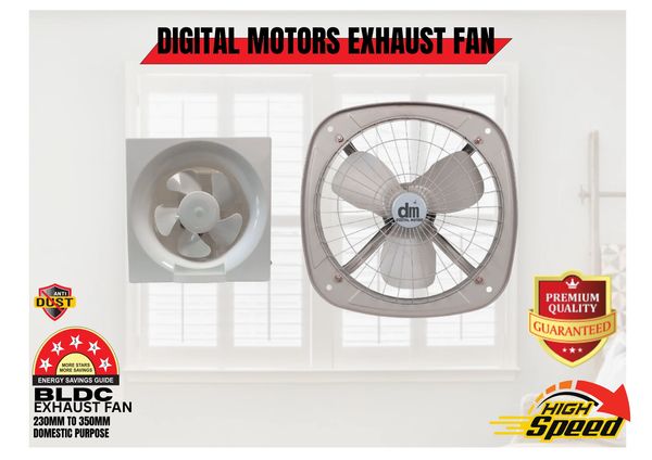 BLDC EXHAUST FAN FOR DOMESTIC DIGITAL MOTORS bldc exhaust fan 230mm to 350mm bldc exhaust fan maker