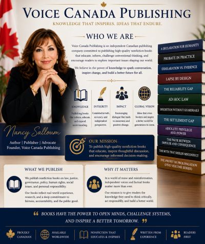 Voice Canada Publishing overview with Nancy Salloum's introduction.
