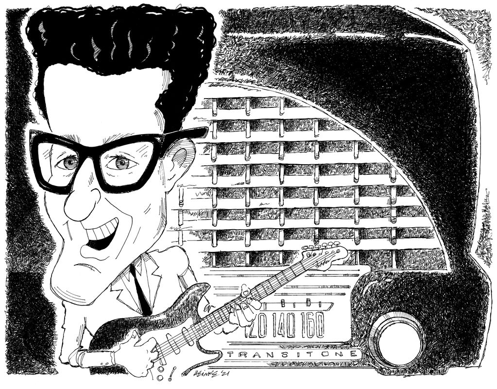 Buddy Holly illustration