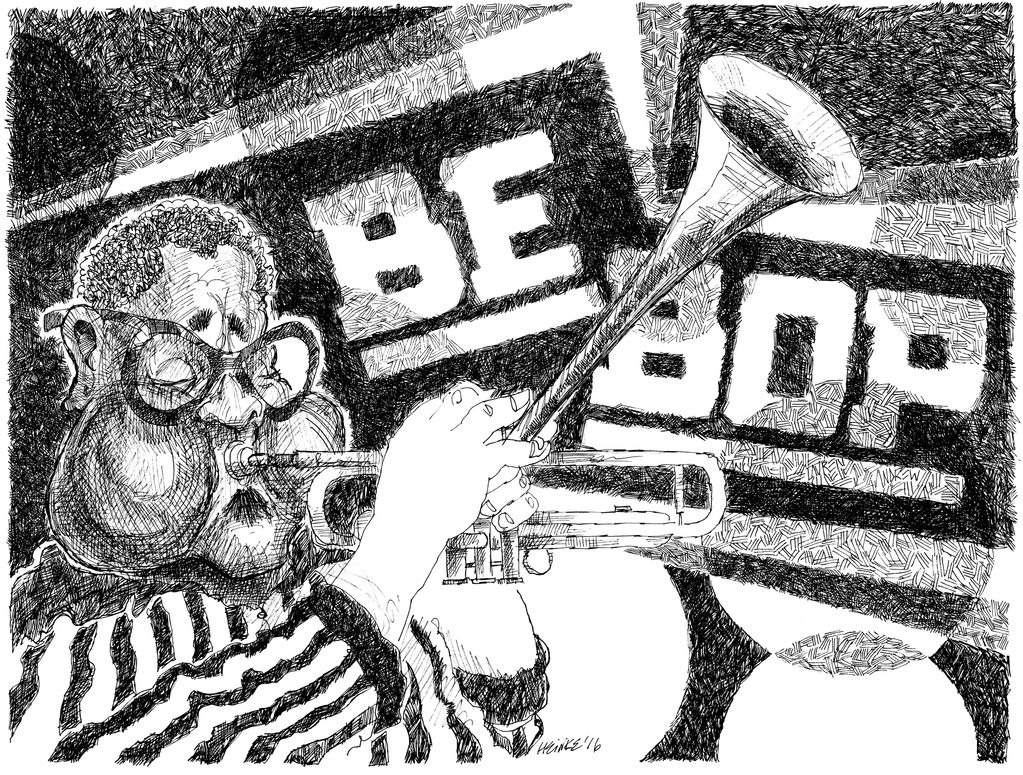 Dizzy Gillespie illustration