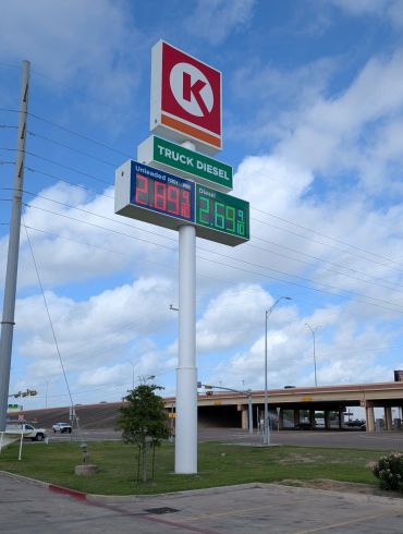 Circle K Gas station price sign
