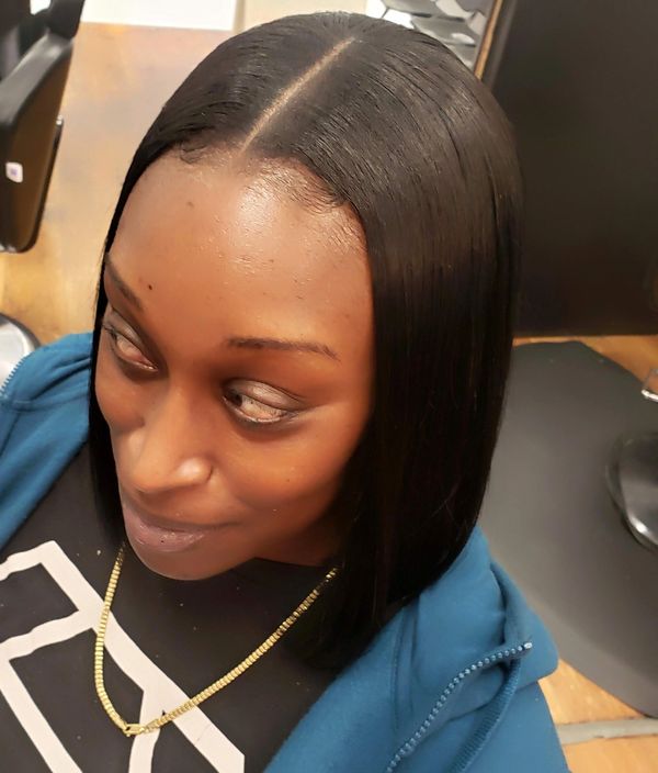 BOB SEW IN WITH PART IN THE MIDDLE