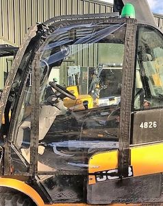 JCB TLT door