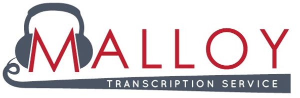 Transcription DC Washington Transcriber Malloy Transcribe Transcript Typing Transcriptionist Legal