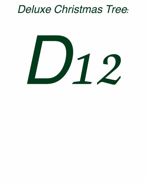 Title card - Deluxe Christmas Tree 12.