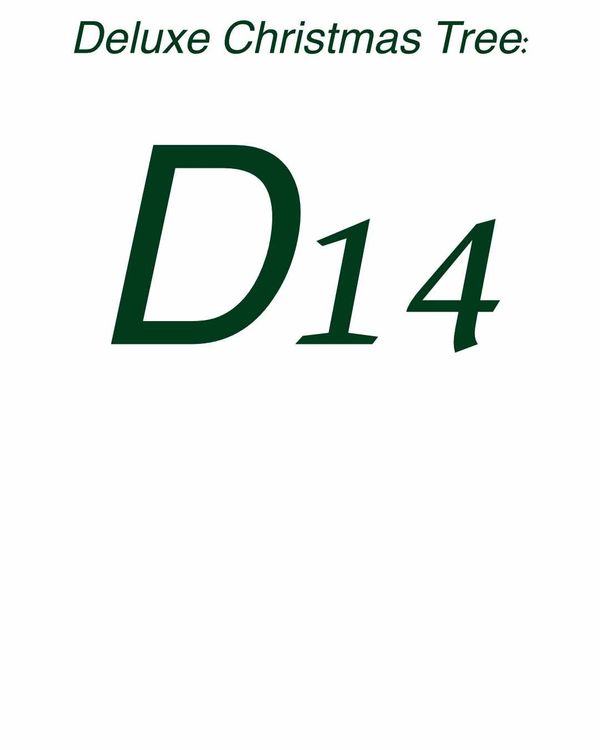Title card - Deluxe Christmas Tree 14.