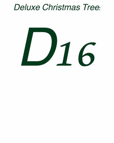 Title card - Deluxe Christmas Tree 16.