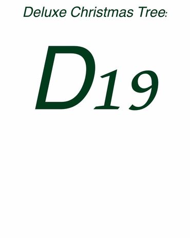 Title card - Deluxe Christmas Tree 19.