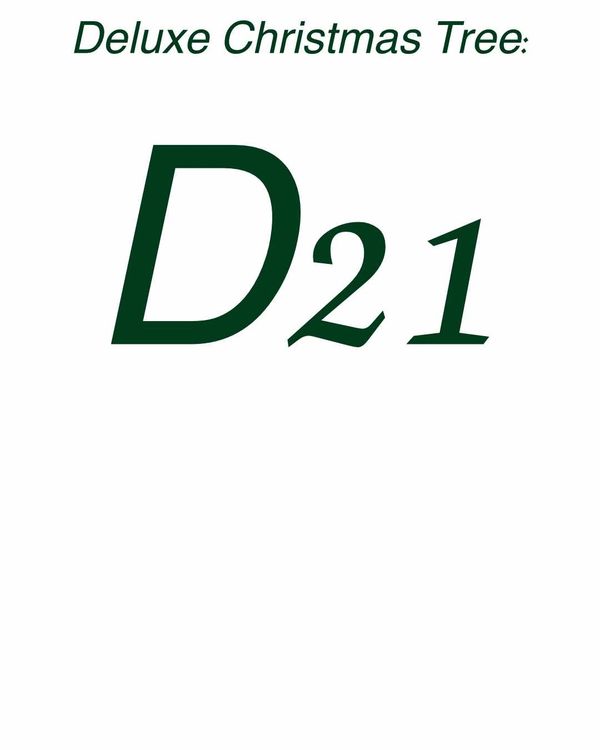 Title card - deluxe Christmas Tree 21.