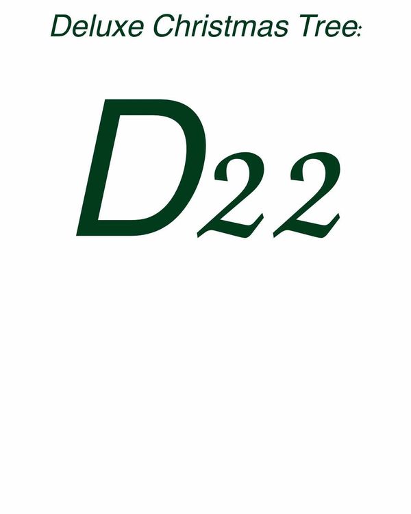 Title card - deluxe Christmas Tree 22.