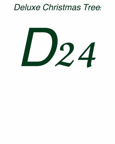 Title card - deluxe Christmas Tree 24.