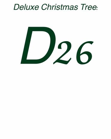 Title card - deluxe Christmas Tree 26.