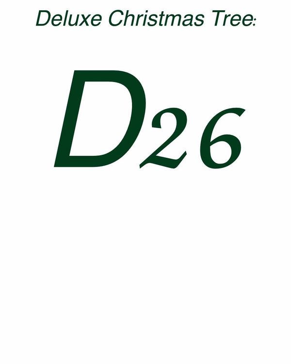 Title card - deluxe Christmas Tree 26.