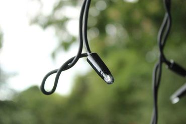 Icicle light cloceup.