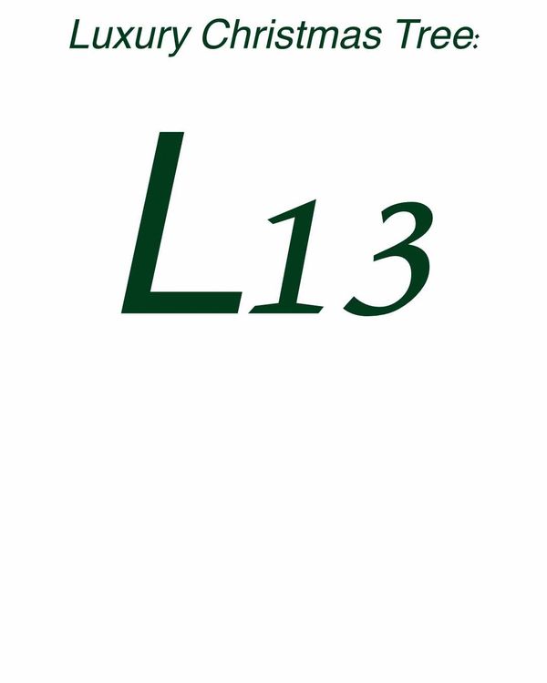Title card - luxury Christmas Tree 13.