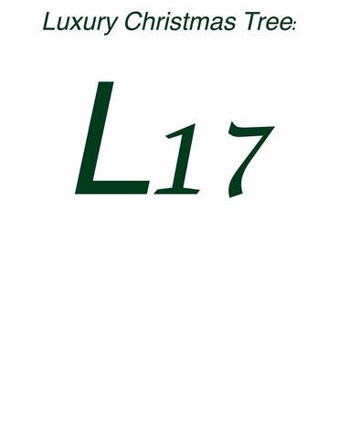 Title card - luxury Christmas Tree 17.