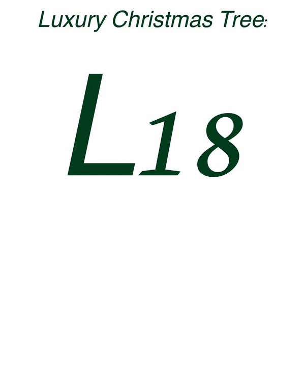 Title card - luxury Christmas Tree 18.