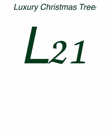 Title card - luxury Christmas Tree 21.