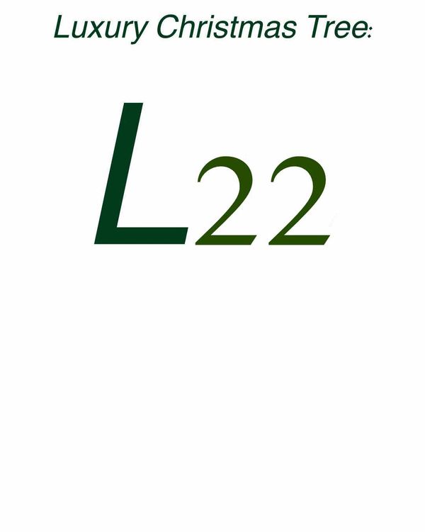 Title card - luxury  Christmas Tree 22.
