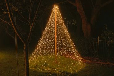 Mega fairy light Christmas tree.