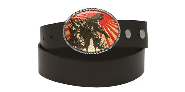 Handmade Godzilla Belt Buckle