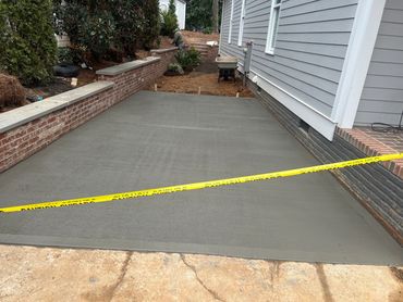 Single car parking pad in Raleigh North Carolina