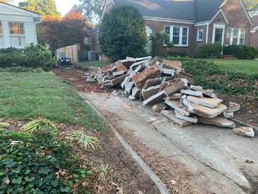 Concrete removal in Raleigh North Carolina