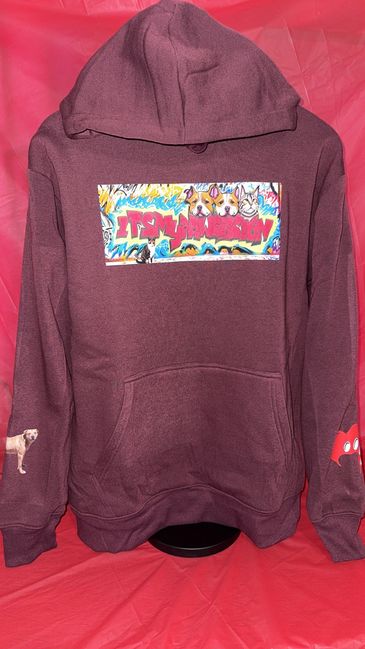 Large burgundy