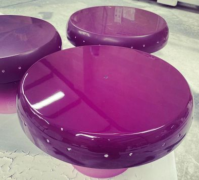 High gloss wet look two part lacquer, colour matched to RAL