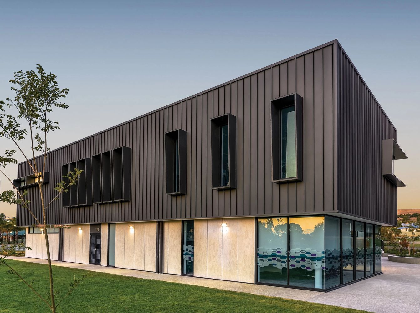 All states roof estimating office building with architectural Colorbond Matt wall cladding