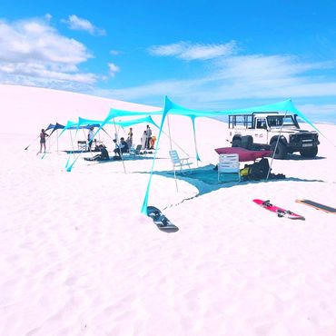 we always provide shade in the dunes
