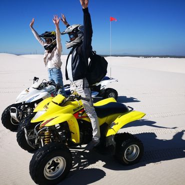 quad biking atlantis dunes 1 hour