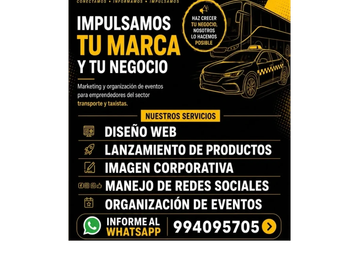 Servicios de marketing para transporte y taxistas.