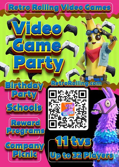 Video Game Party
Video Game Birthday Party
Chino ca. 91710
Game truck
Video Game Truck Party