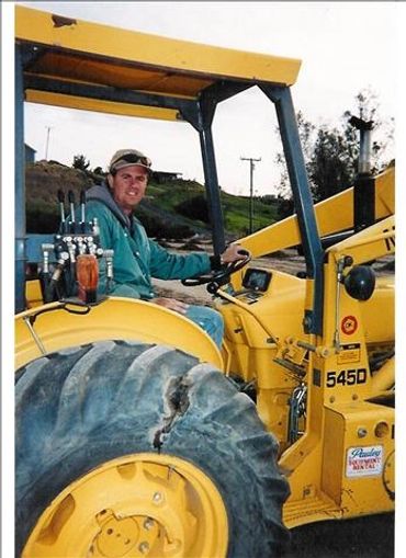 Farmer Mike on the Tractor