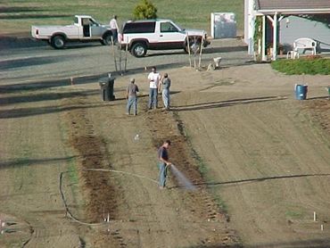 laying out the field