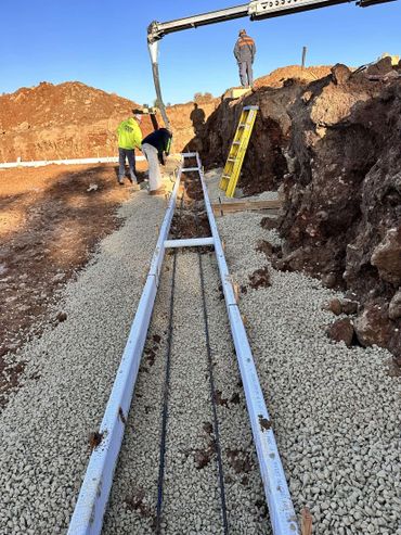 Footing for house foundation