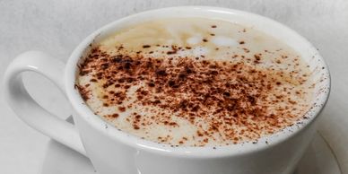 cappuccino and latte at Paciugo, We cater gelato and coffee in Tampa Bay at weddings, meetings party