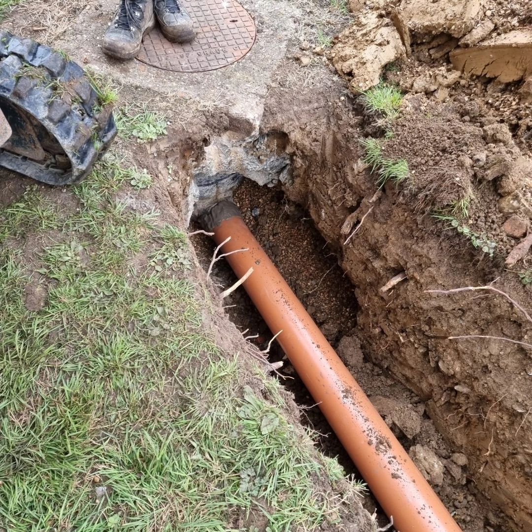 Pipe replaced in dirt hole