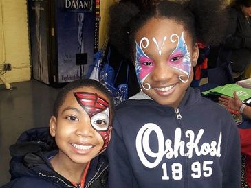 kids with face paints